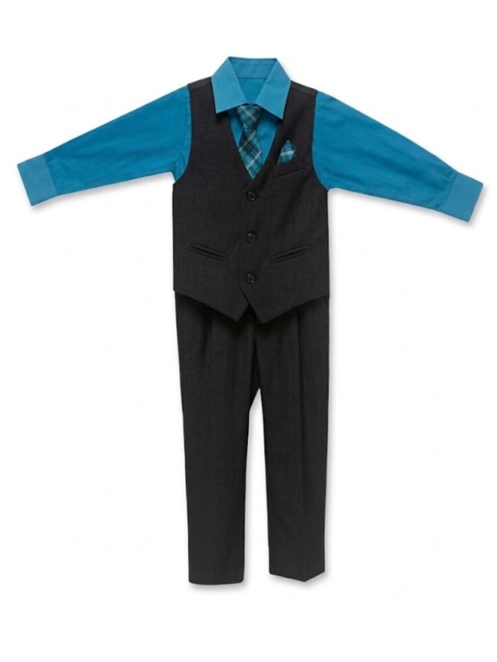 4pcs Baby Toddler Formal Outfits Set Infant Boy Wedding Christening Tuxedo Suit